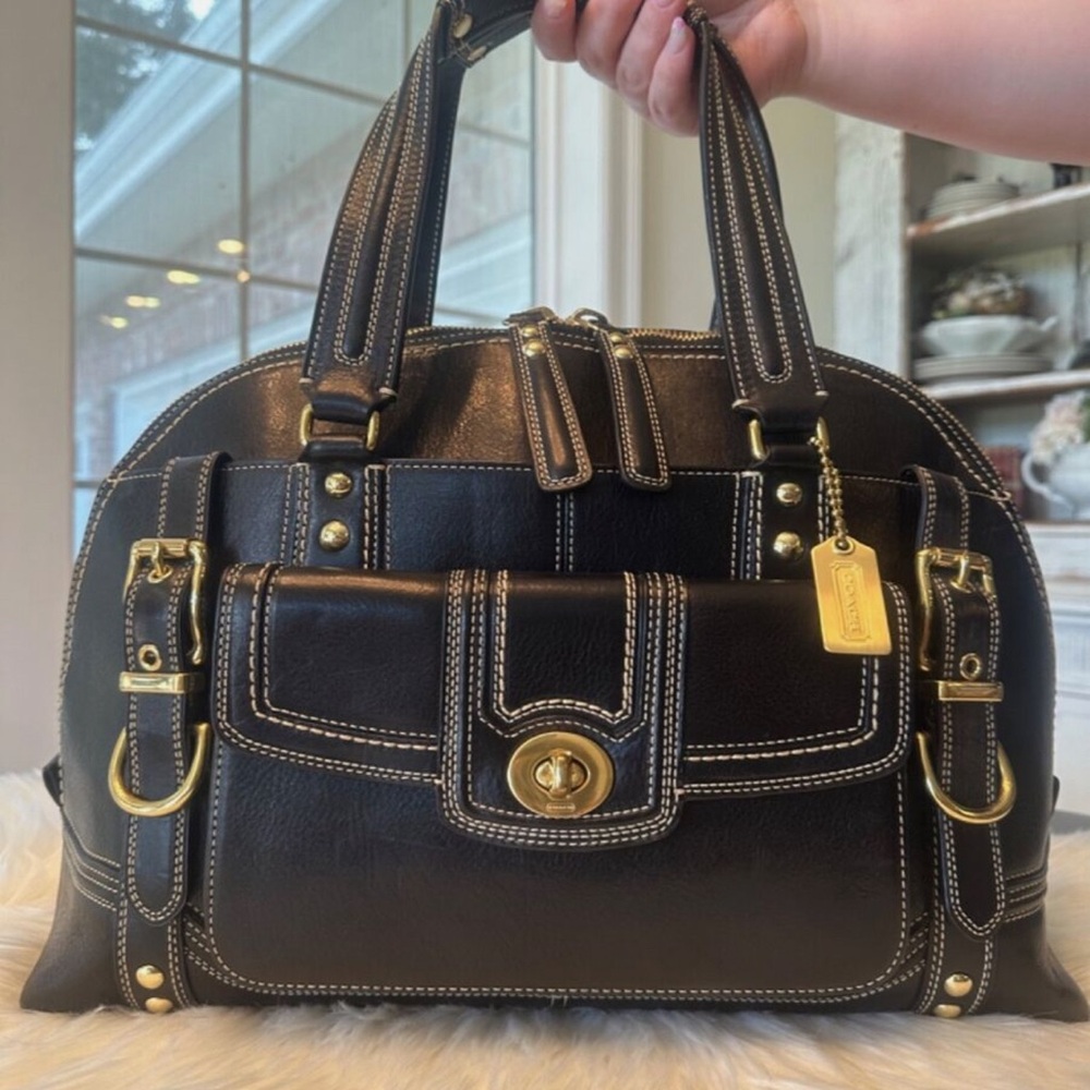 Rare Pristine Vintage Black Leather
COACH Hamilton Miranda 11085 - MSRP
$798